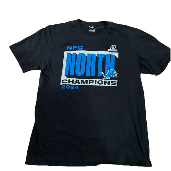 Fanatics Other - Detroit Lions NFL 2024 NFC North Champions Mens Black T-Shirt Size Large